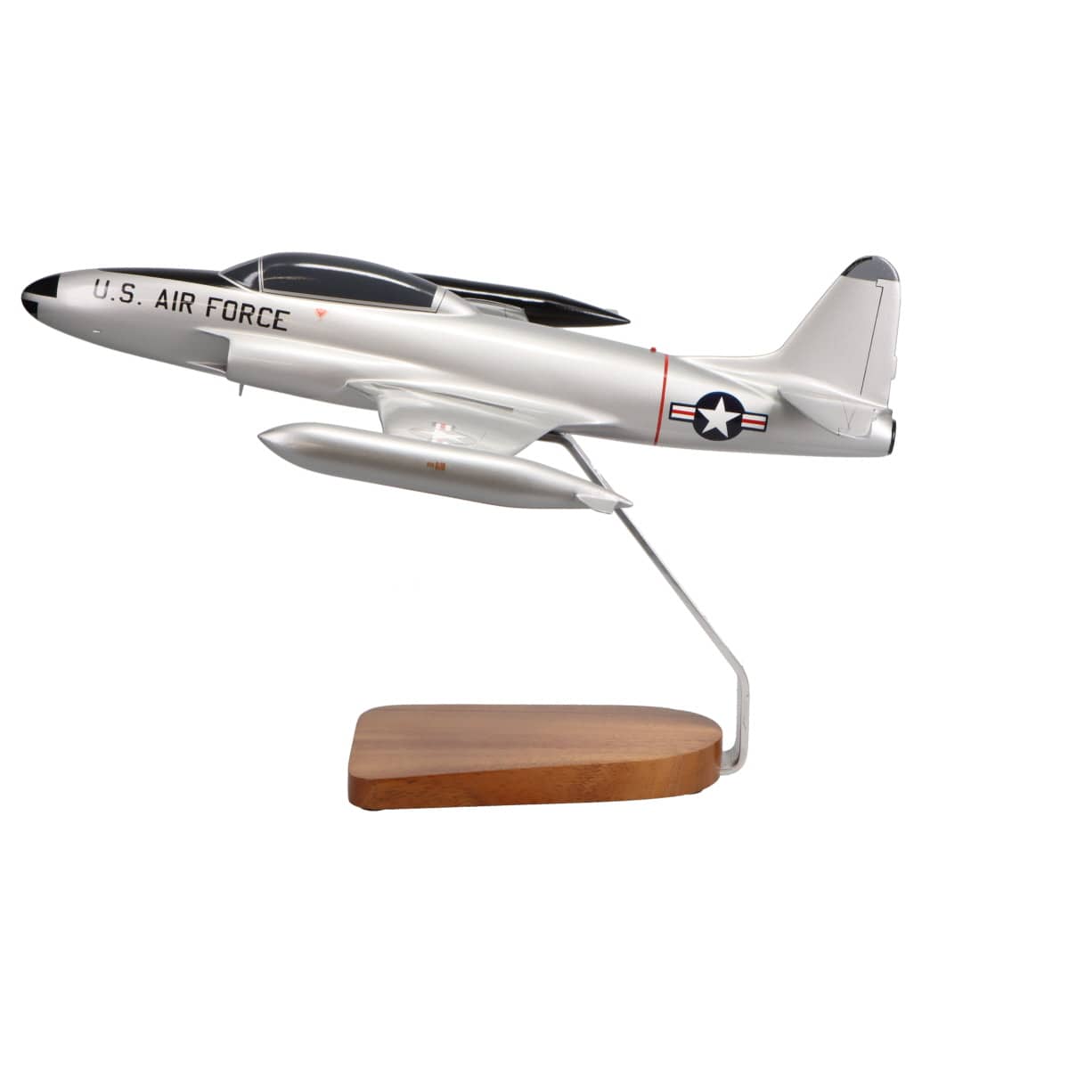 High Flying Models Aircraft Models Lockheed T-33 Shooting Star Large Mahogany Model