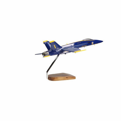 High Flying Models Aircraft Models McDonnell Douglas F/A-18E Super Hornet Blue Angels Large Mahogany Model