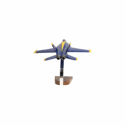 High Flying Models Aircraft Models McDonnell Douglas F/A-18E Super Hornet Blue Angels Large Mahogany Model