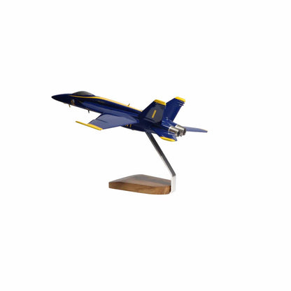 High Flying Models Aircraft Models McDonnell Douglas F/A-18E Super Hornet Blue Angels Large Mahogany Model