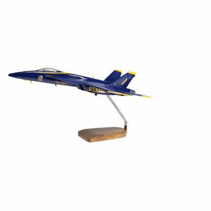 High Flying Models Aircraft Models McDonnell Douglas F/A-18E Super Hornet Blue Angels Large Mahogany Model