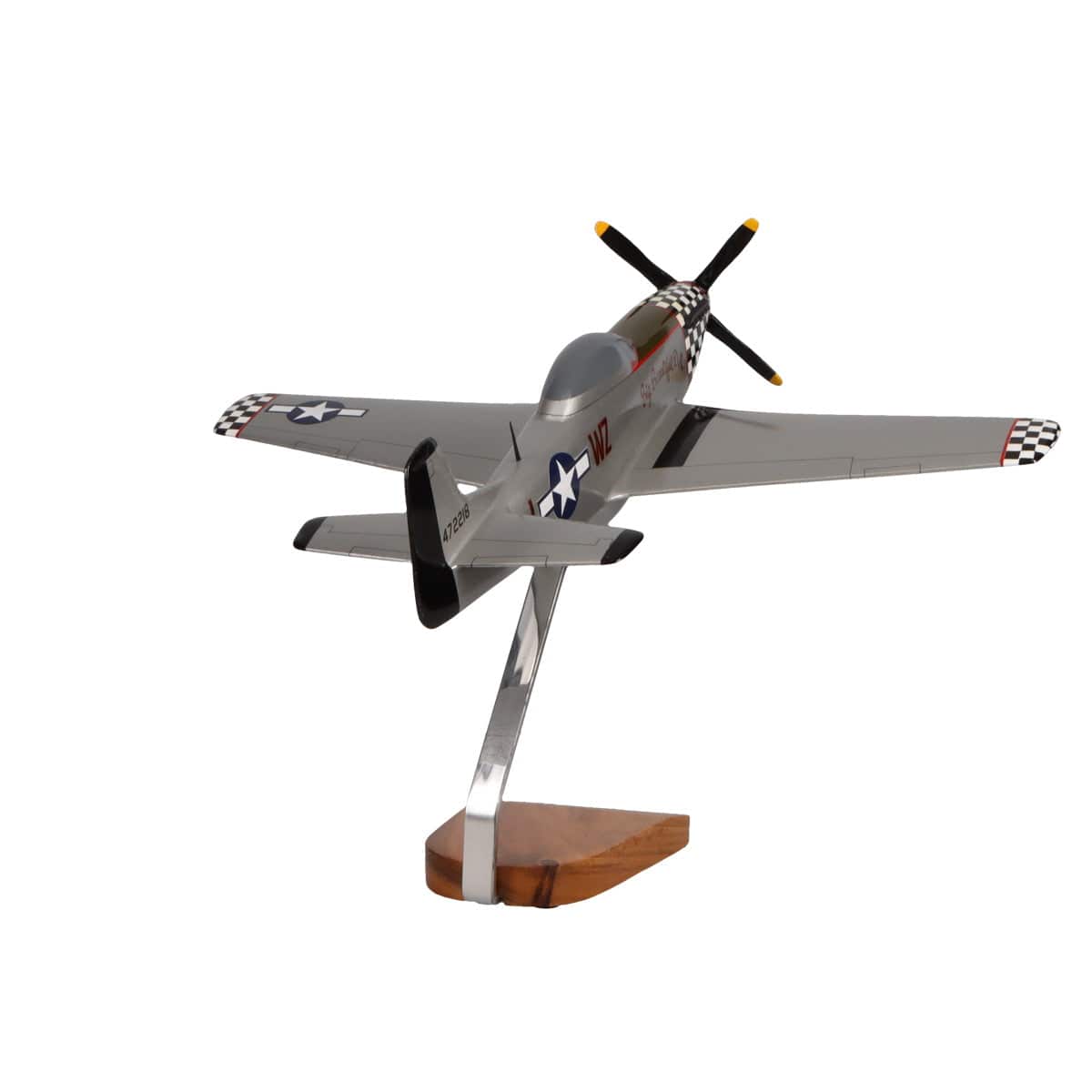High Flying Models Aircraft Models North American P-51D Mustang "Big Beautiful Doll" Large Mahogany Model