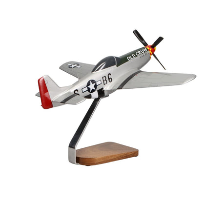 High Flying Models Aircraft Models North American P-51D Mustang (Old Crow) Large Mahogany Model