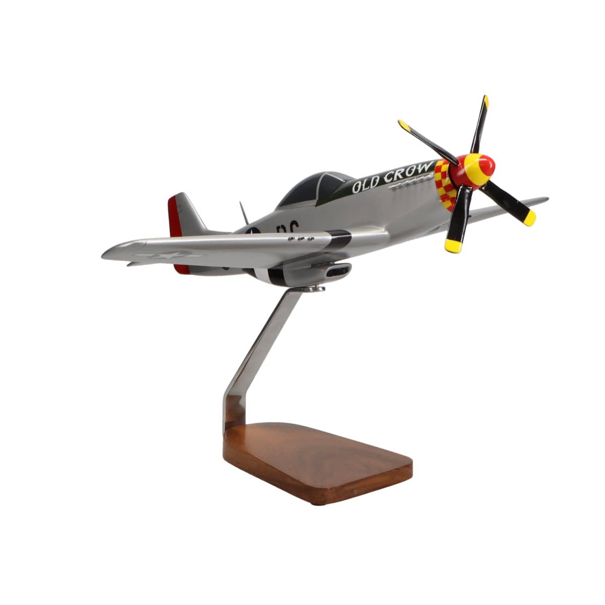 High Flying Models Aircraft Models North American P-51D Mustang (Old Crow) Large Mahogany Model