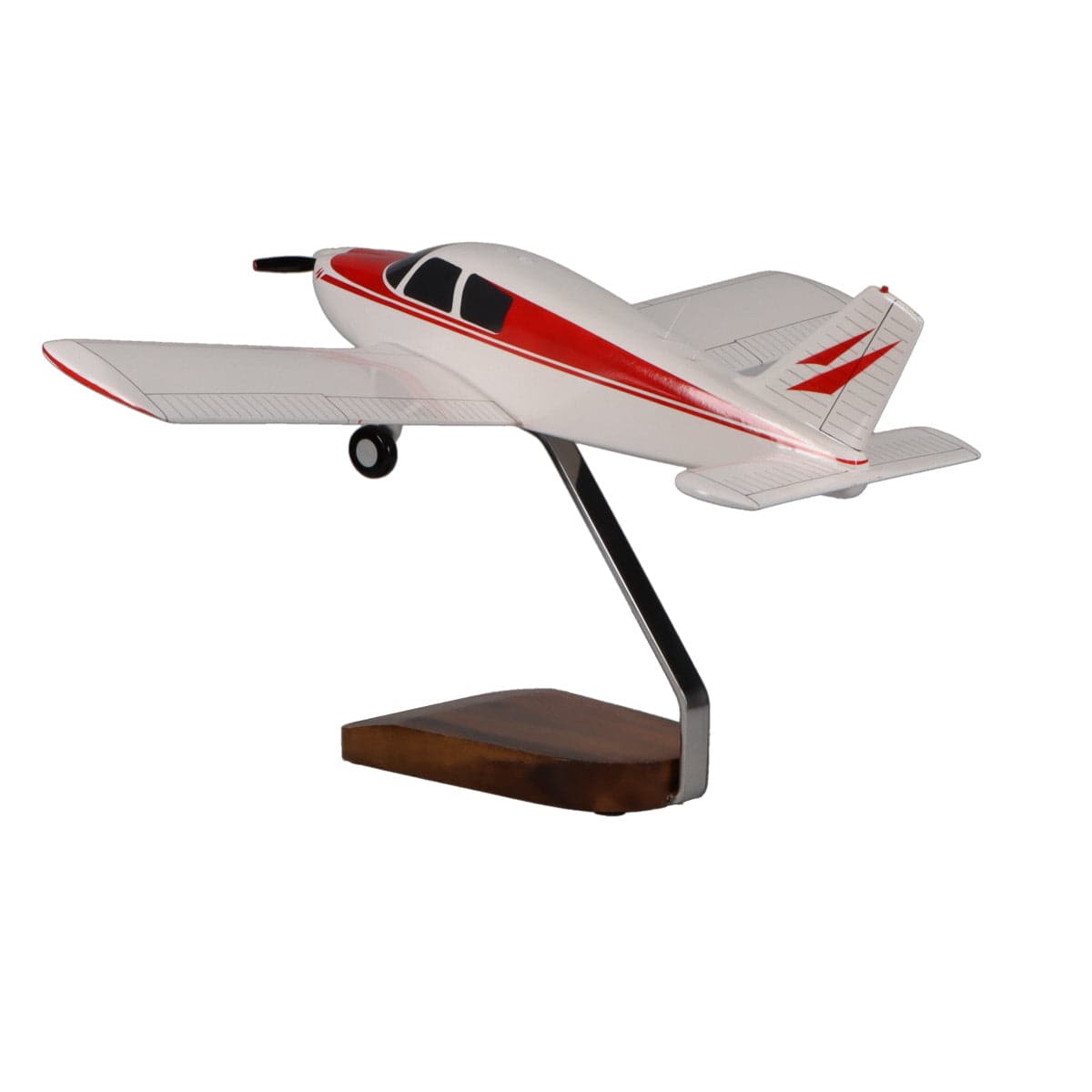 High Flying Models Aircraft Models Piper PA-28 Cherokee Large Mahogany Model