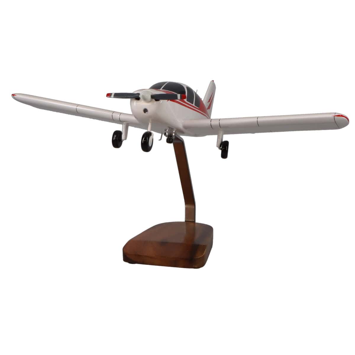 High Flying Models Aircraft Models Piper PA-28 Cherokee Large Mahogany Model