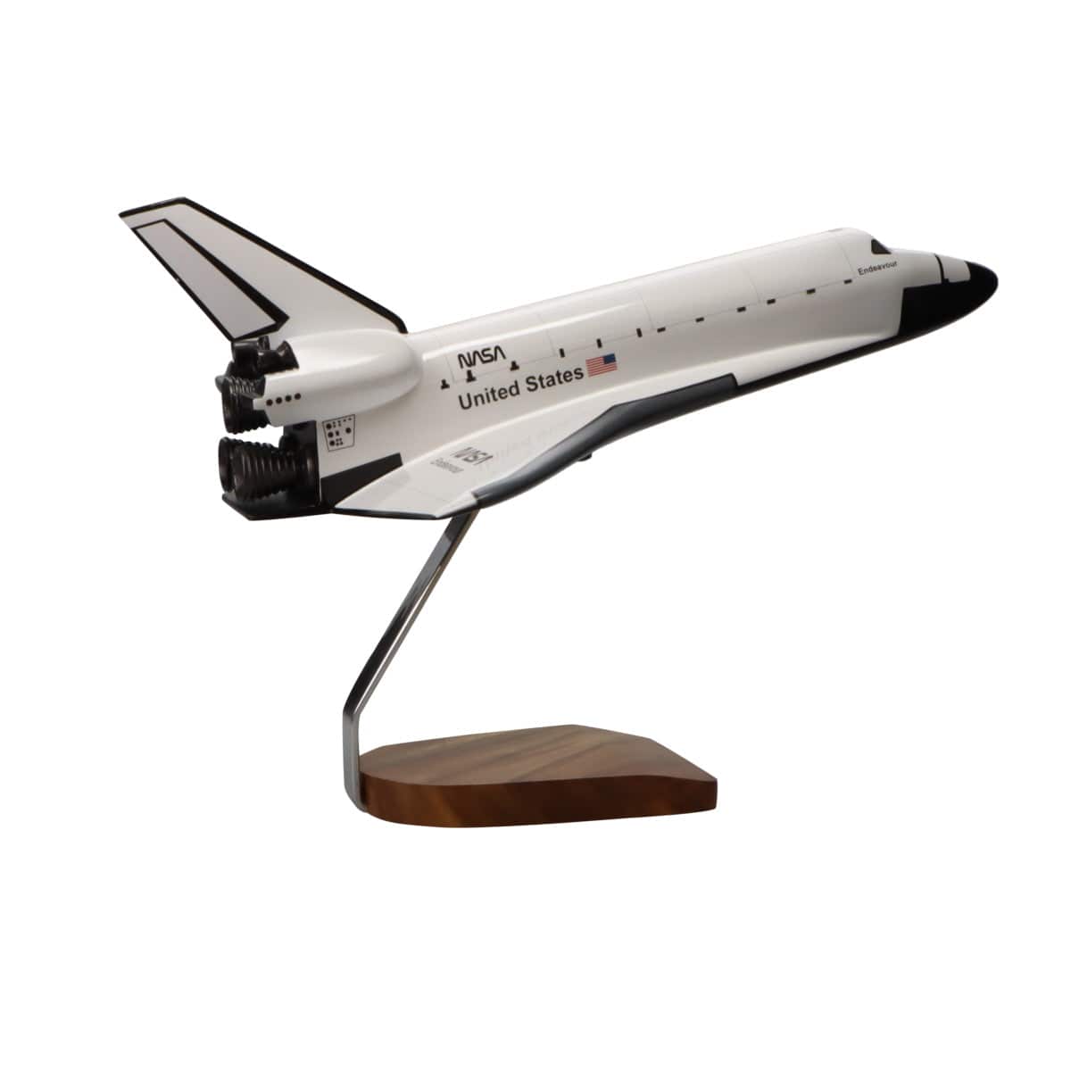 High Flying Models Aircraft Models Space Shuttle Endeavour Orbiter OV-105 Large Mahogany Model