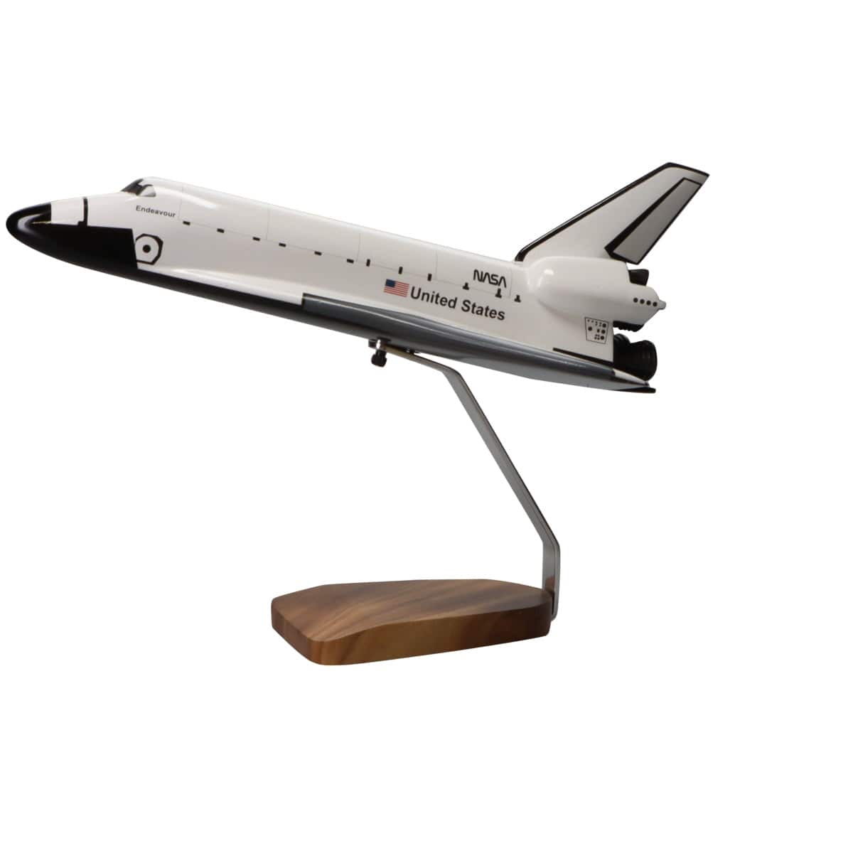 High Flying Models Aircraft Models Space Shuttle Endeavour Orbiter OV-105 Large Mahogany Model