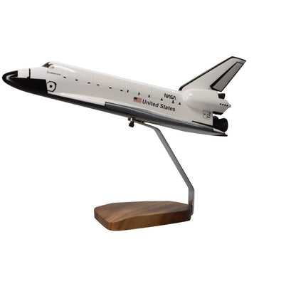 High Flying Models Aircraft Models Space Shuttle Endeavour Orbiter OV-105 Large Mahogany Model