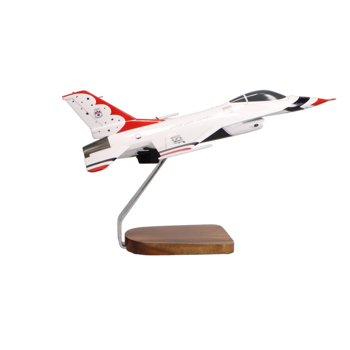 High Flying Models Aircraft Models USAF F-16 Thunderbirds Large Mahogany Model