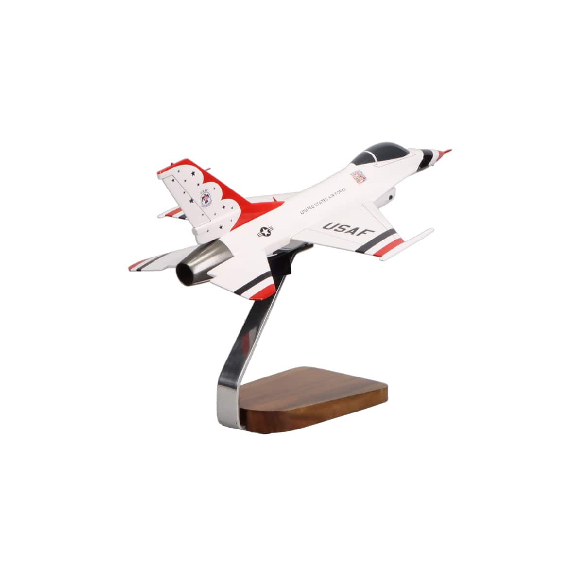 High Flying Models Aircraft Models USAF F-16 Thunderbirds Large Mahogany Model
