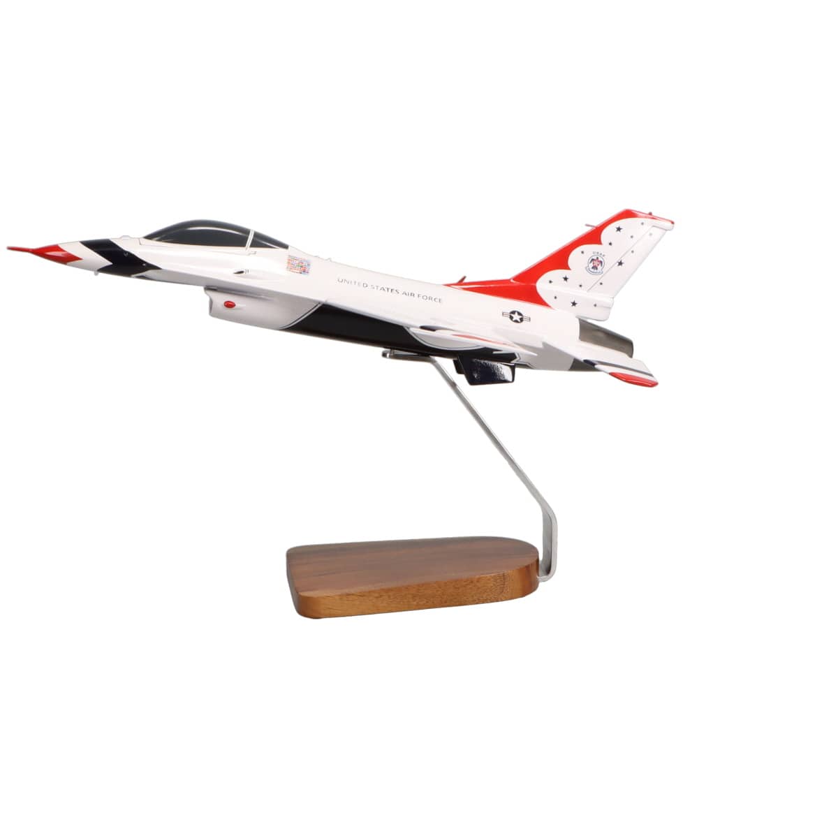 High Flying Models Aircraft Models USAF F-16 Thunderbirds Large Mahogany Model