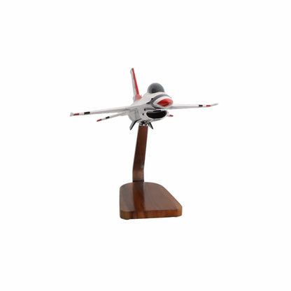 High Flying Models Aircraft Models USAF F-16 Thunderbirds Large Mahogany Model