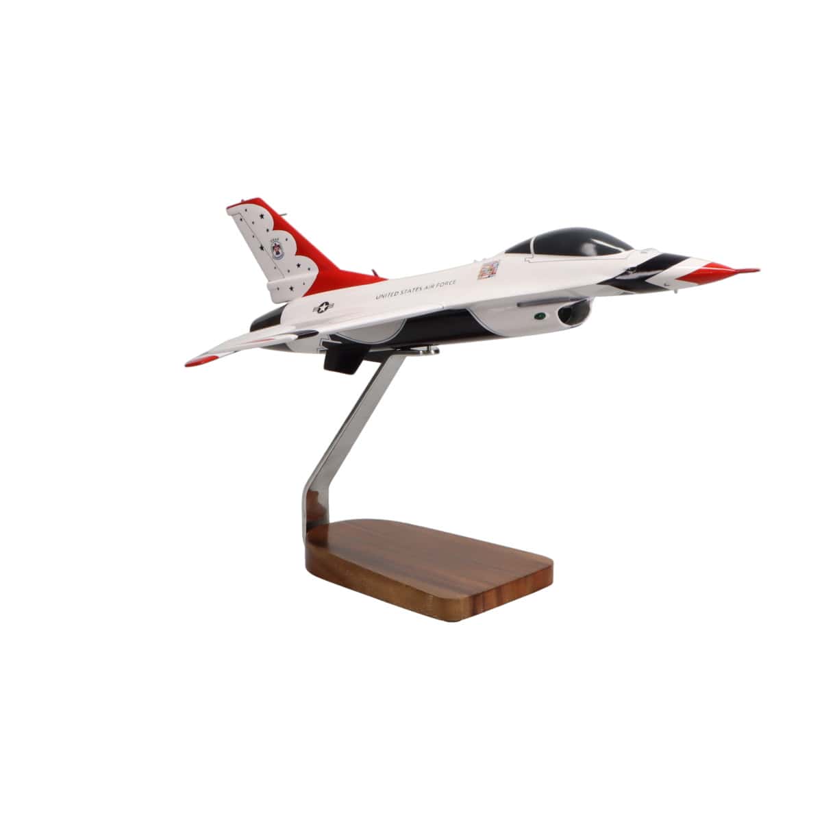 High Flying Models Aircraft Models USAF F-16 Thunderbirds Large Mahogany Model