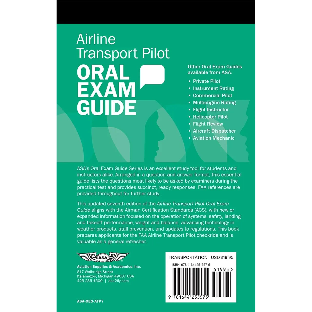 ASA Airline Transport Pilot ASA Airline Transport Pilot Oral Exam Guide (Seventh Edition)