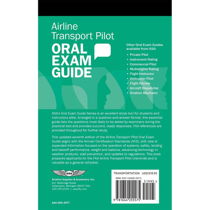 ASA Airline Transport Pilot ASA Airline Transport Pilot Oral Exam Guide (Seventh Edition)