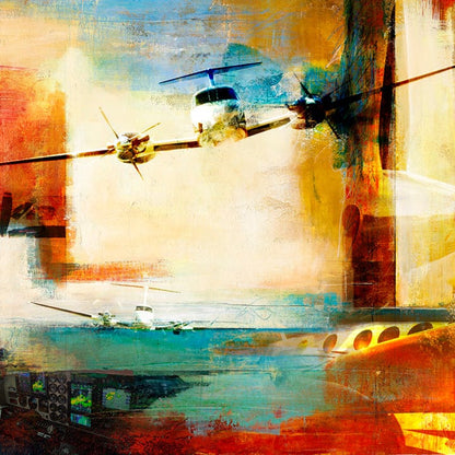Frank Martin Artwork & Prints 24x24 / Paper Beechcraft King Air - King of the Sky II Frank Martin Print