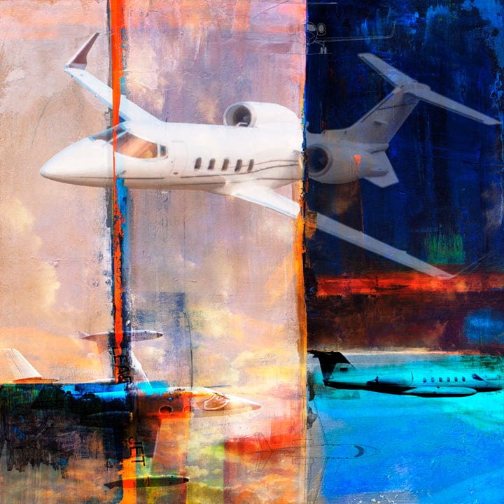 絵画 iCat air Learjet Wall Art Signed Print – Frank Martin Aviation