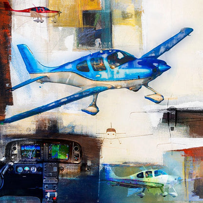 Frank Martin Artwork & Prints 24x24 / Paper The Cirrus SR20 No. 1 Frank Martin Print