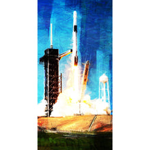 Frank Martin Artwork & Prints 24x48 / Paper The SpaceX Crew Dragon 2 at liftoff Frank Martin Print