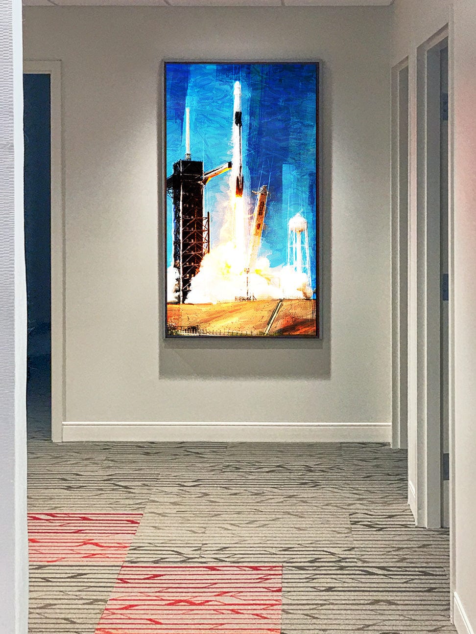 Frank Martin Artwork & Prints The SpaceX Crew Dragon 2 at liftoff Frank Martin Print