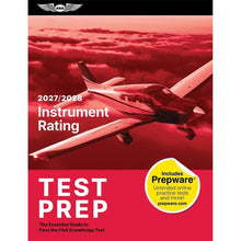 ASA 2027-2028 Instrument Rating Test Prep: Book + Prepware Online Practice Tests front cover