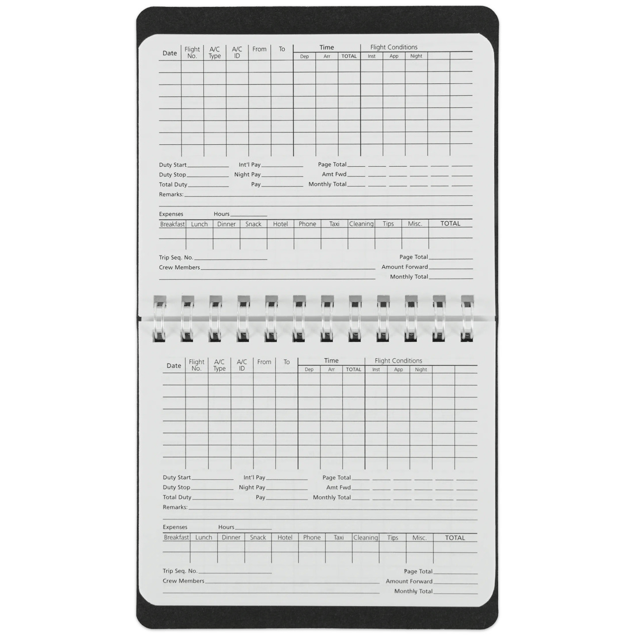 ASA ASA The Standard Flight Crew Logbook for Professional Pilots