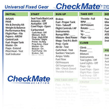Checkmate Aviation Aviation Checklists CheckMate - Universal FG Checkmate+ Standard Size Comprehensive Pilot Checklist (Modernized and Updated)