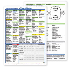 Checkmate Aviation Aviation Checklists Instrument Flight Rules Checkmate+ Standard Size Comprehensive Pilot Checklist (Modernized and Updated)