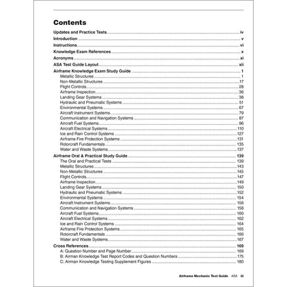 ASA Aviation Maintenance Technician ASA 2026 AMT Airframe Test Prep Book with Free Practice Tests