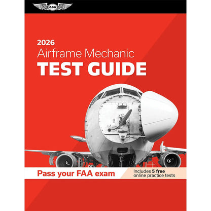 ASA Aviation Maintenance Technician ASA 2026 AMT Airframe Test Prep Book with Free Practice Tests