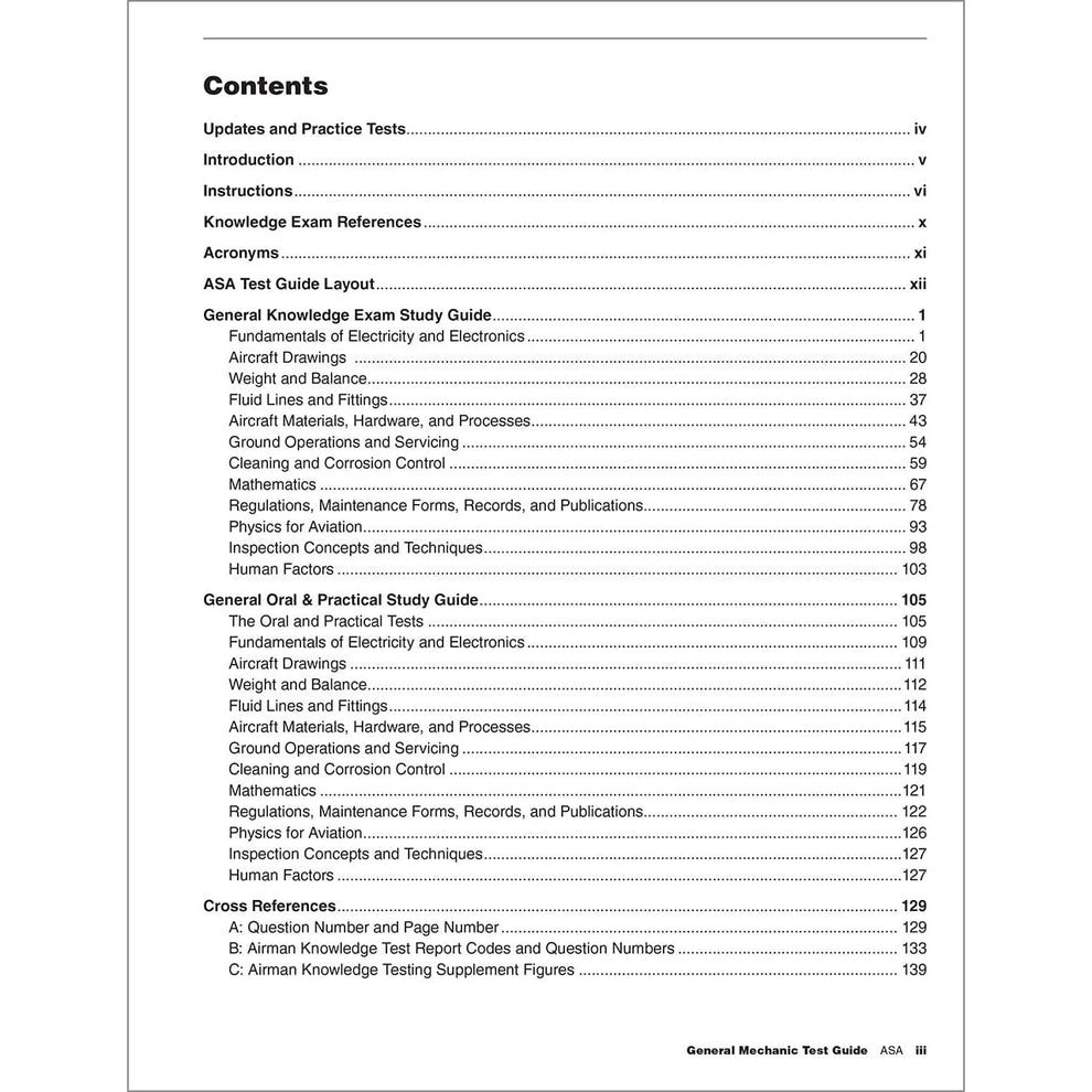 ASA 2026 General Test Guide | FAA AMT Exam Prep & Practice