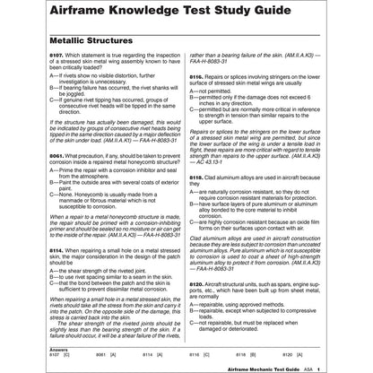 ASA Aviation Maintenance Technician ASA 2027 AMT Airframe Test Guide with Unlimited Practice Bundle (Book, Download, Online)