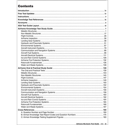 ASA Aviation Maintenance Technician ASA 2027 AMT Airframe Test Prep Book with Free Practice Tests