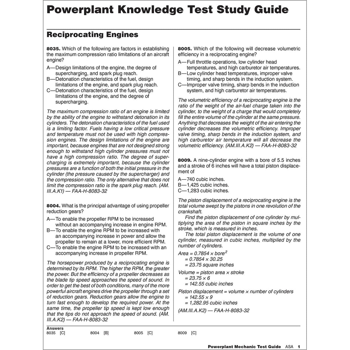 ASA Aviation Maintenance Technician ASA 2027 AMT Powerplant Test Guide for AMT Success Book