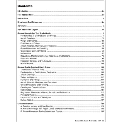 ASA Aviation Maintenance Technician ASA 2027 General Test Guide: Pass Your FAA Exam