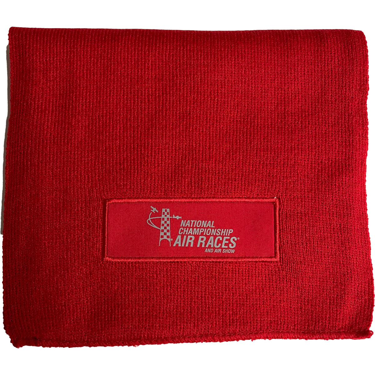 Roswell Air Races Belts Cufflinks Ties Etc Red National Championship Air Races Ribbed Knit Scarf