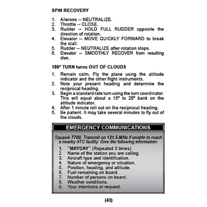 Flight Time Publishing Biennial Flight Review: Concise VFR Review & Checklists by Art Parma