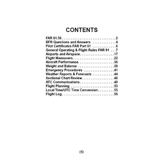 Flight Time Publishing Biennial Flight Review: Concise VFR Review & Checklists by Art Parma