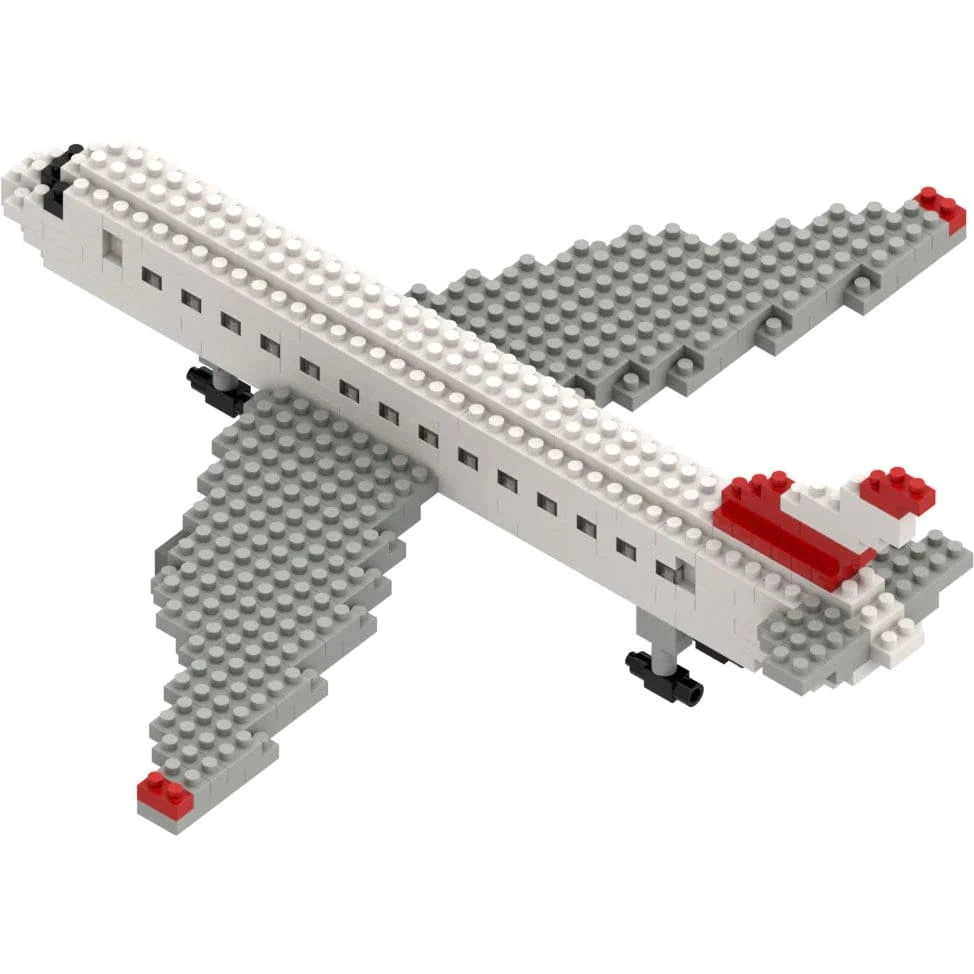 Toysmith Blocks Brixies Airplane Building Blocks – Level 3 Construction Kit