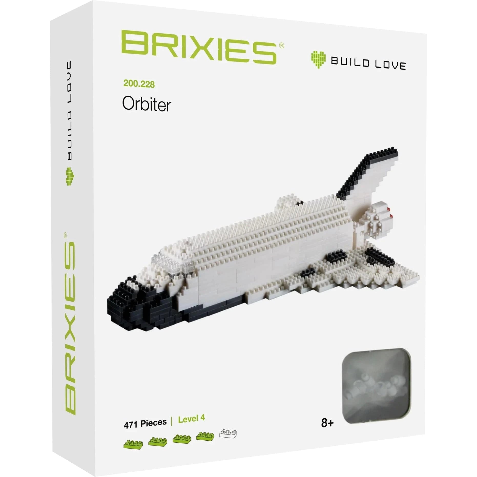 Toysmith Blocks Brixies Large Space Shuttle Orbiter – 500 Bricks