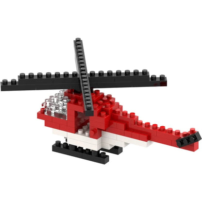 Toysmith Blocks Brixies Postcard Helicopter – 80 Piece Building Kit