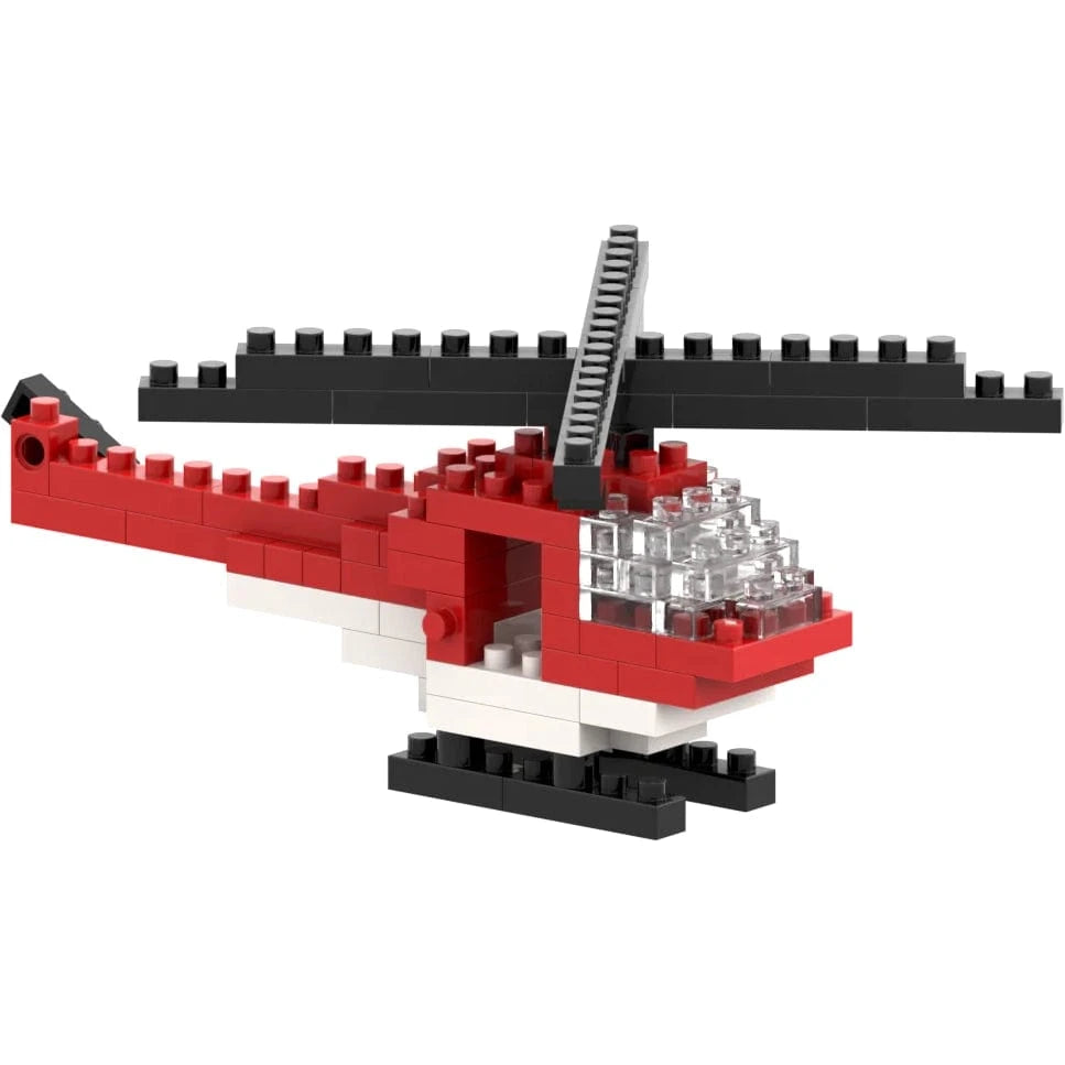 Toysmith Blocks Brixies Postcard Helicopter – 80 Piece Building Kit