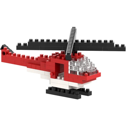 Toysmith Blocks Brixies Postcard Helicopter – 80 Piece Building Kit