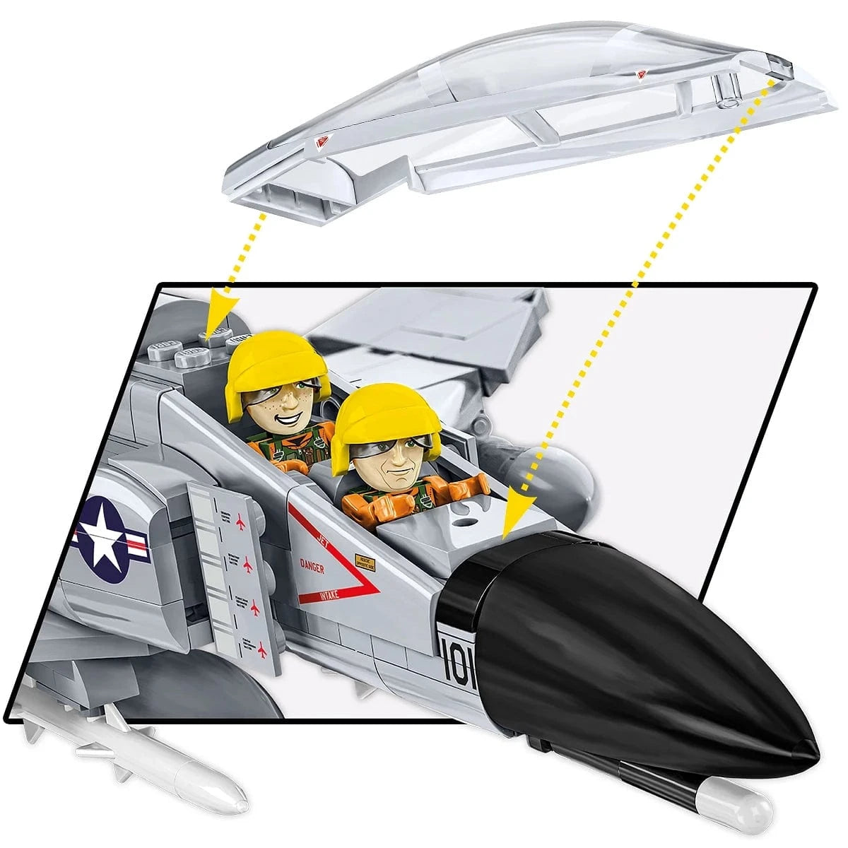 Cobi Blocks Blocks F-4 Phantom II - USS Midway 703pc Set by COBI Blocks
