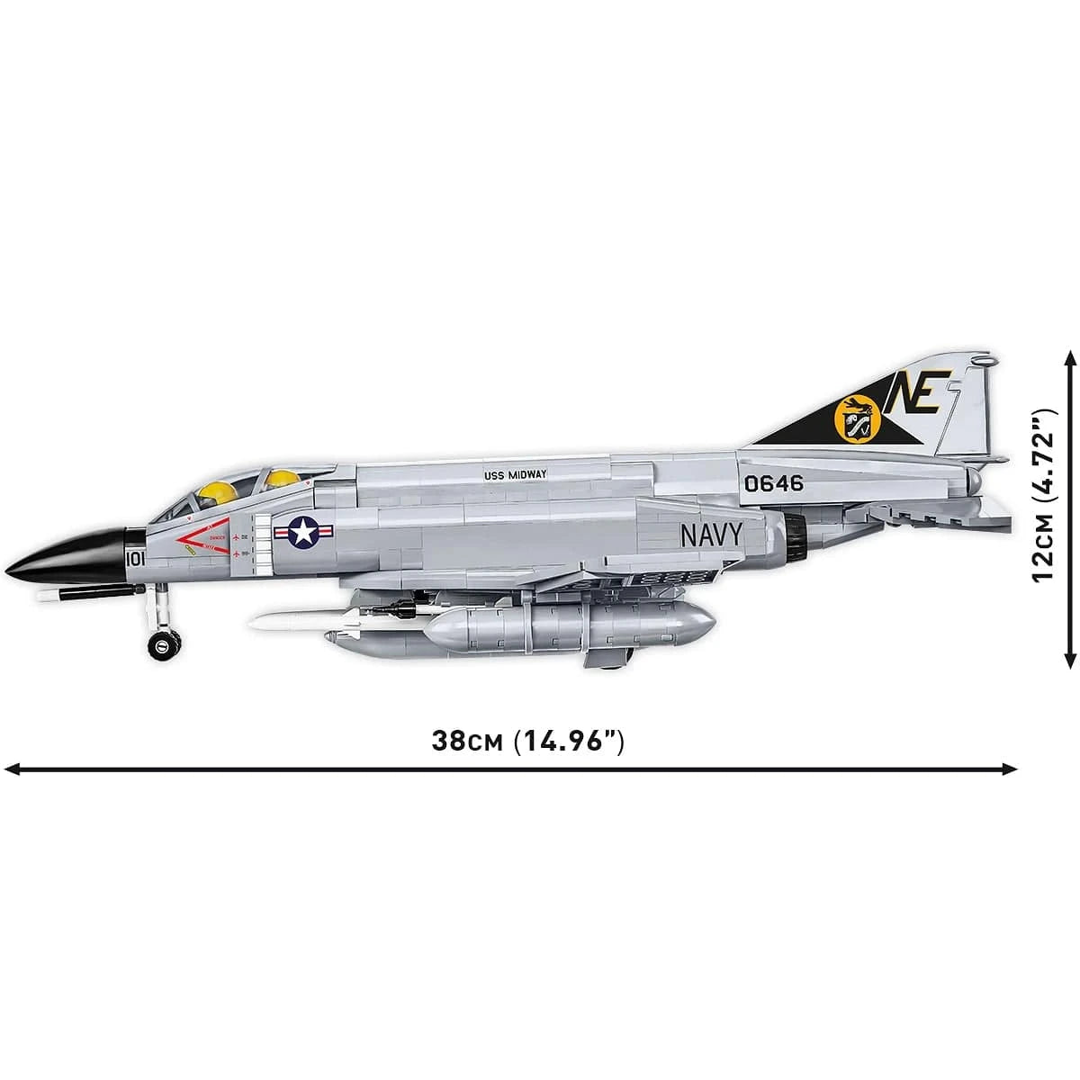 Cobi Blocks Blocks F-4 Phantom II - USS Midway 703pc Set by COBI Blocks