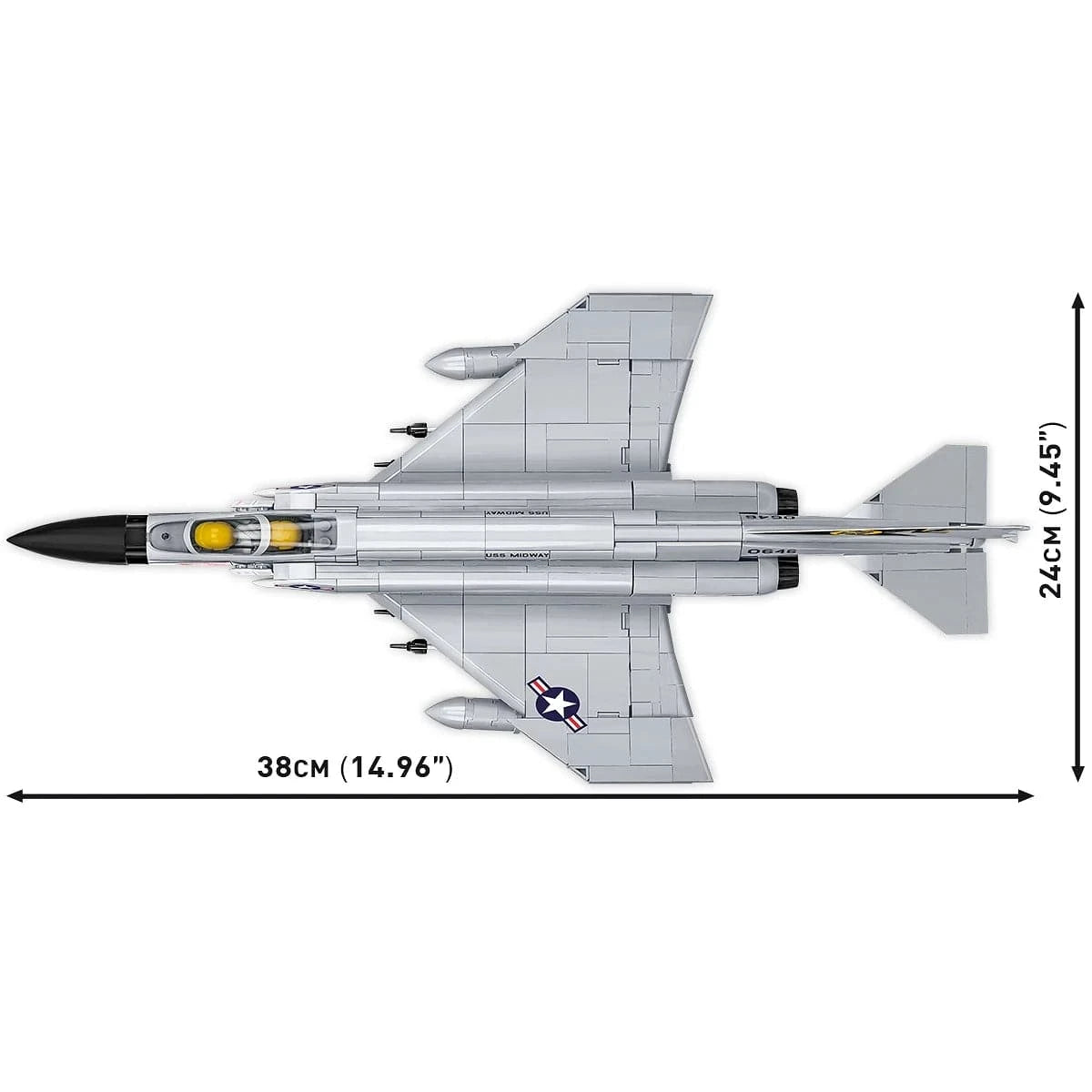 Cobi Blocks Blocks F-4 Phantom II - USS Midway 703pc Set by COBI Blocks