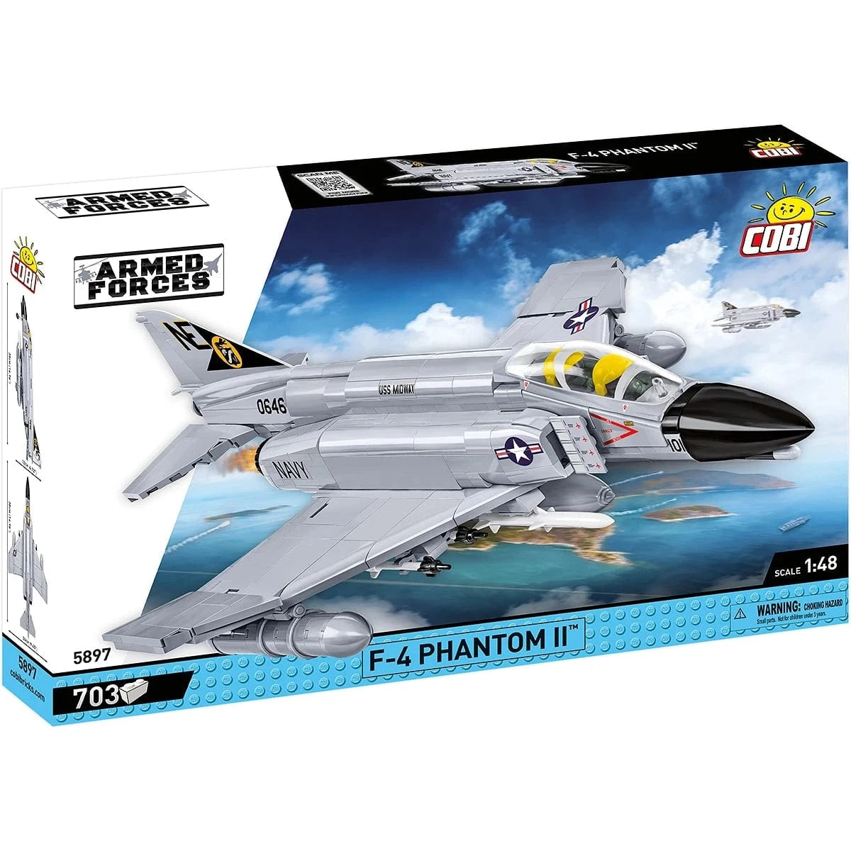 Cobi Blocks Blocks F-4 Phantom II - USS Midway 703pc Set by COBI Blocks