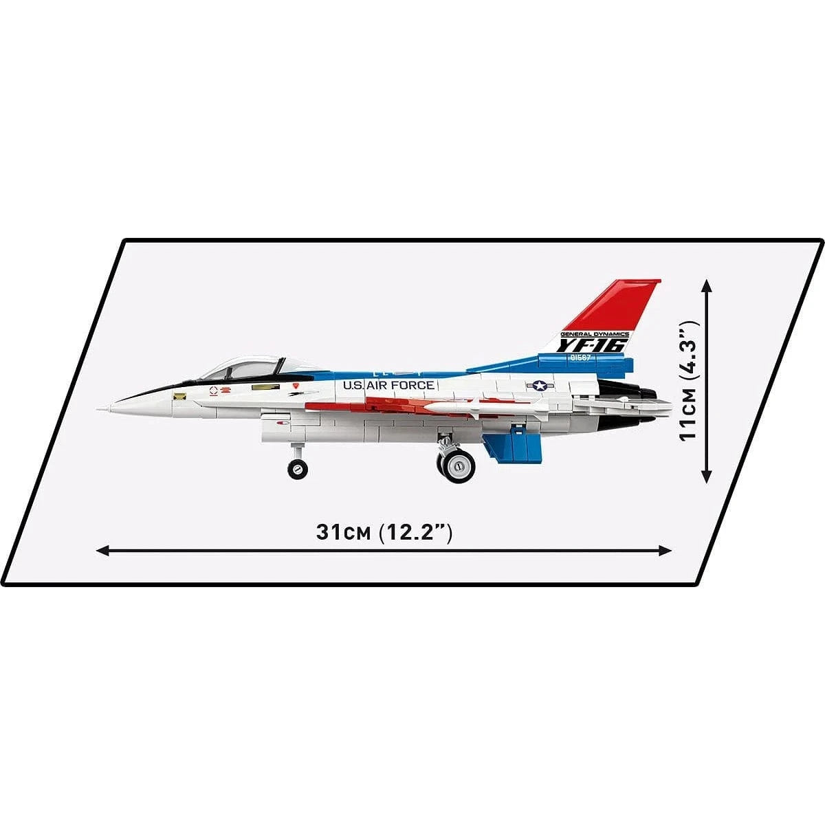 Cobi Blocks Blocks Lockheed F-16 (YF-16) First Flight Edition 1974 Fighter 375pc Set COBI Blocks