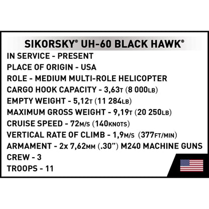 Cobi Blocks Blocks Sikorsky UH-60 Black Hawk 928pc Set COBI Blocks